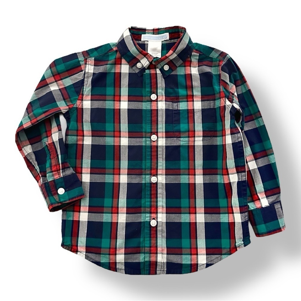 Janie & Jack | Plaid Button Down (18-24 mos)
